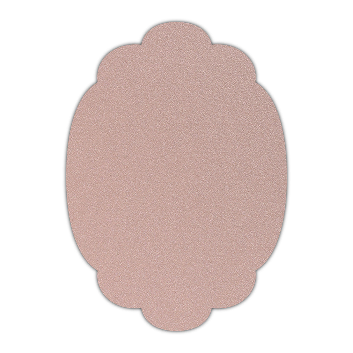 CMYK Print on Shimmer Nude Cardstock | Shape P14 | 3" x 4"