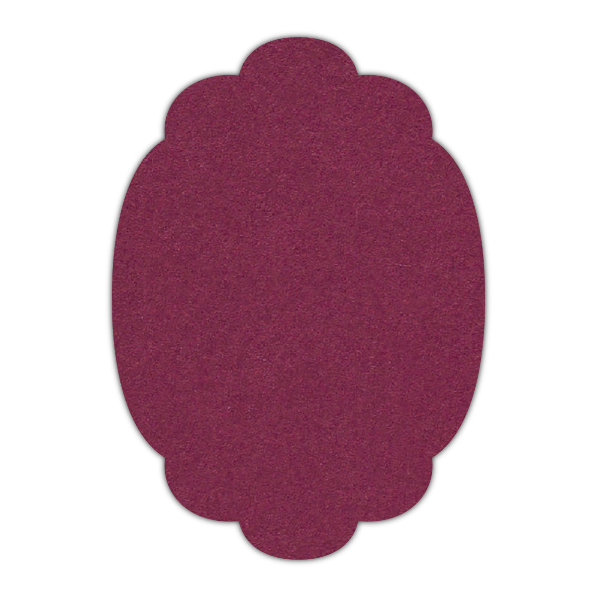 CMYK Print on Orchid Cardstock | Shape P14 | 2" x 3"