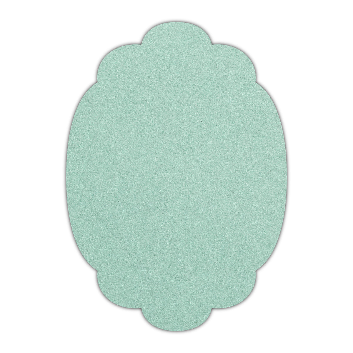 CMYK Print on Park Green Cardstock | Shape P14 | 2.5" x 3.5"