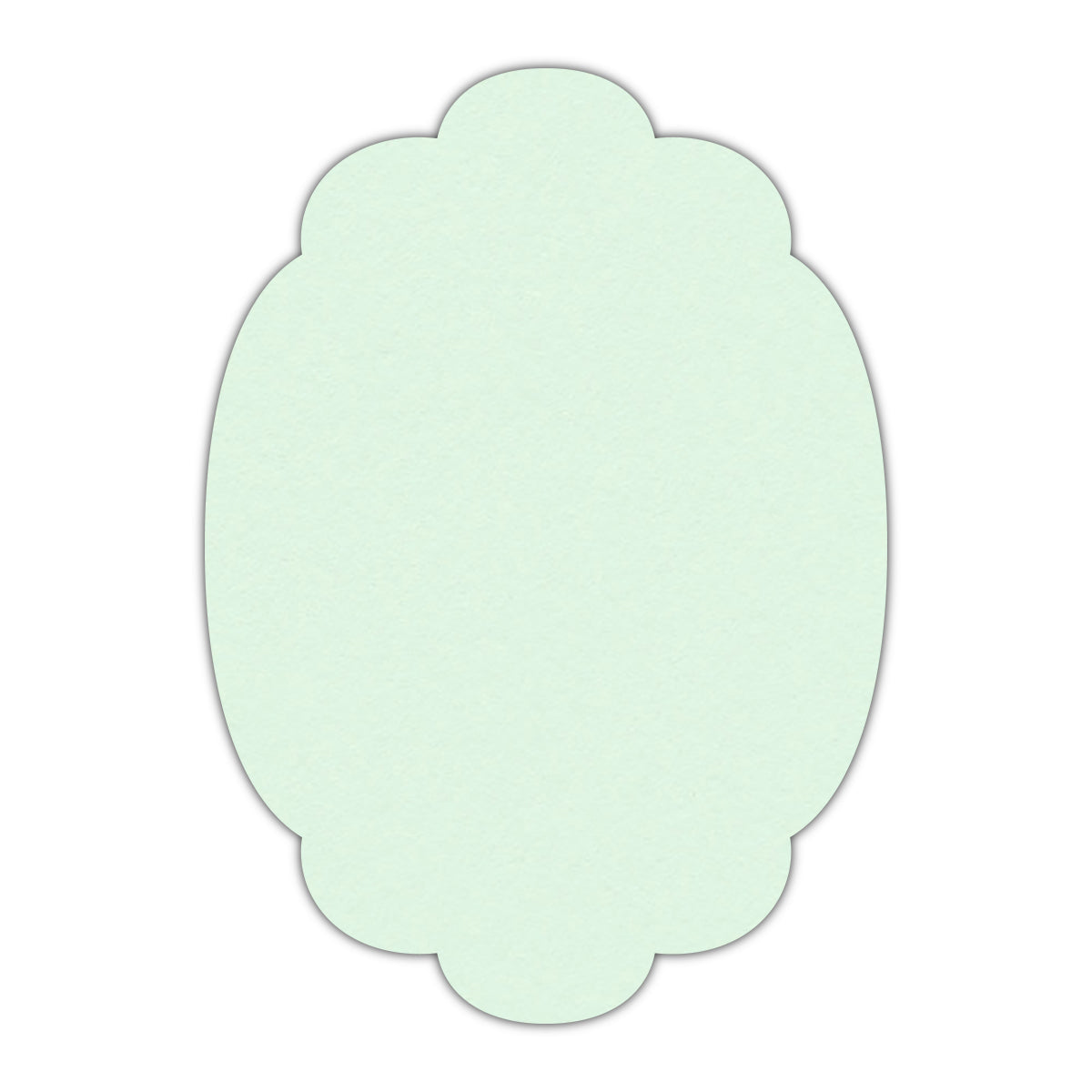 CMYK Print on Pastel Green Cardstock | Shape P14 | 3.5" x 5"