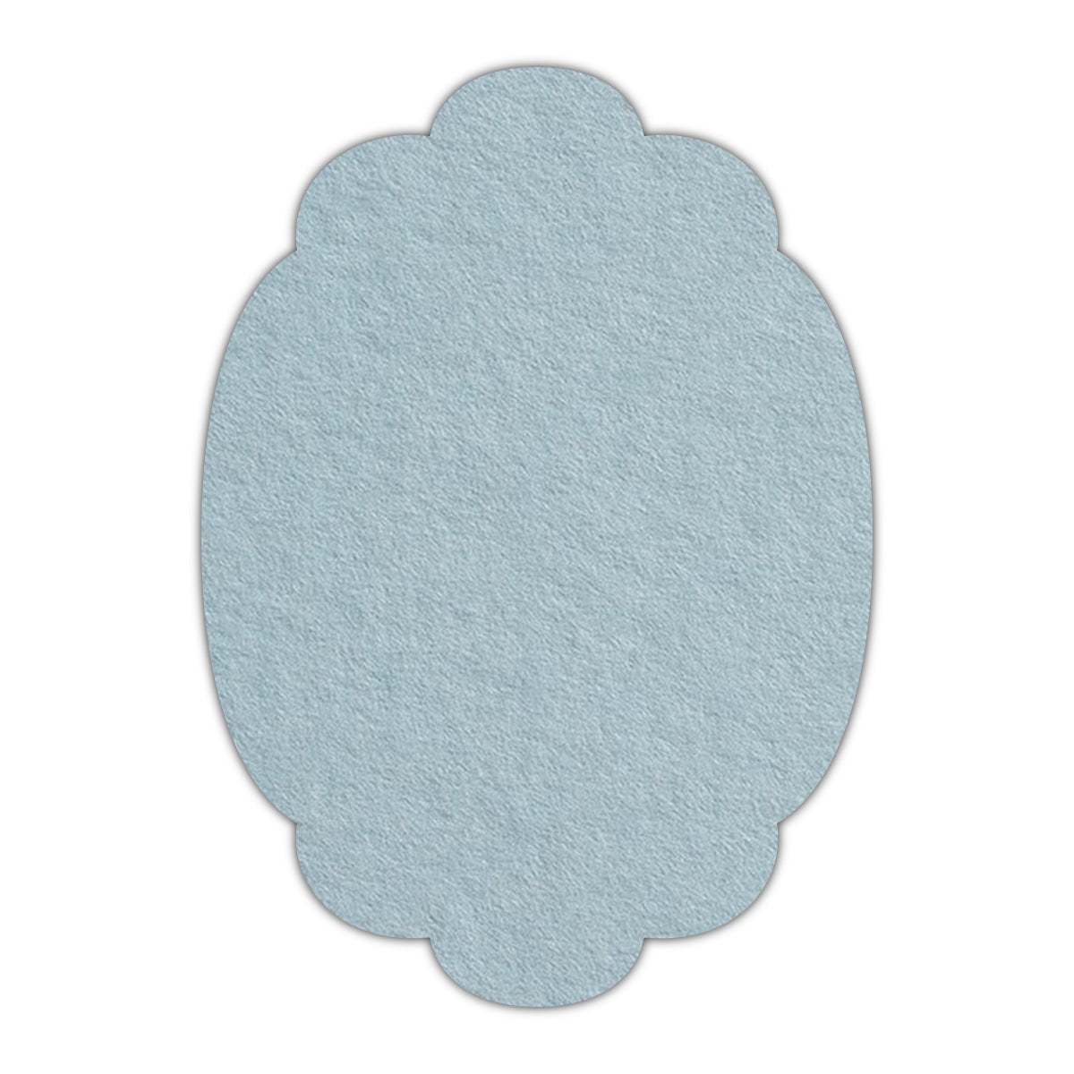 CMYK Print on Placid Blue Cardstock | Shape P14 | 2" x 3"