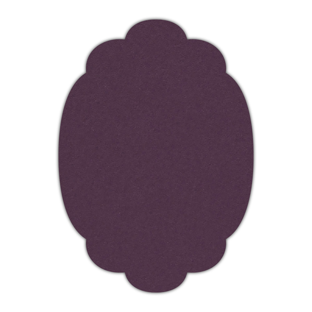 CMYK Print on Prune Cardstock | Shape P14 | 2" x 3"