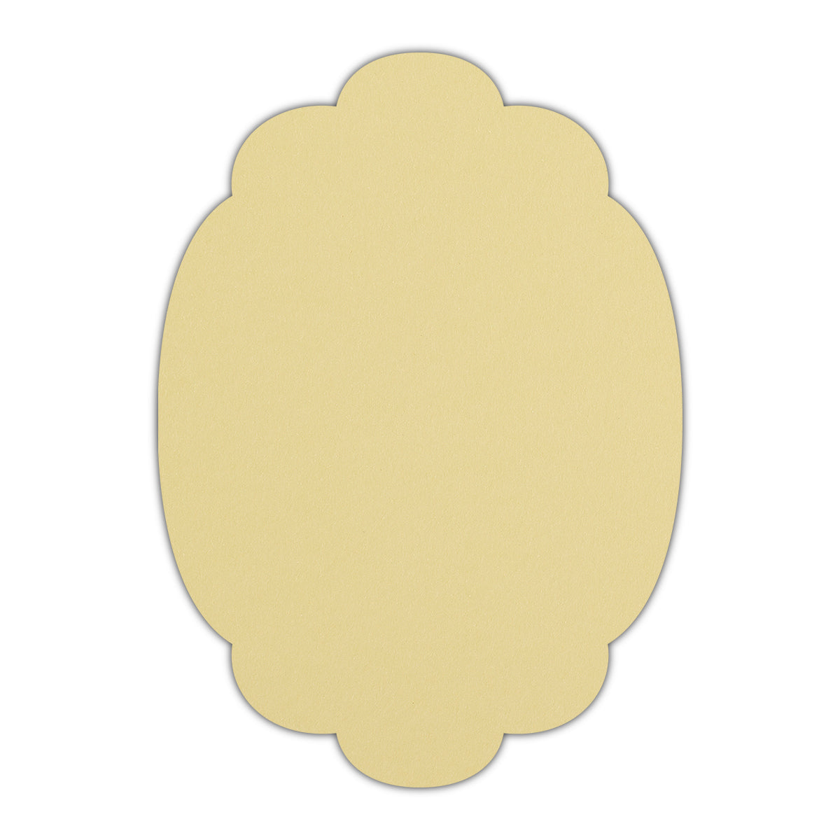 CMYK Print on Sorbet Yellow Cardstock | Shape P14 | 6" x 9"