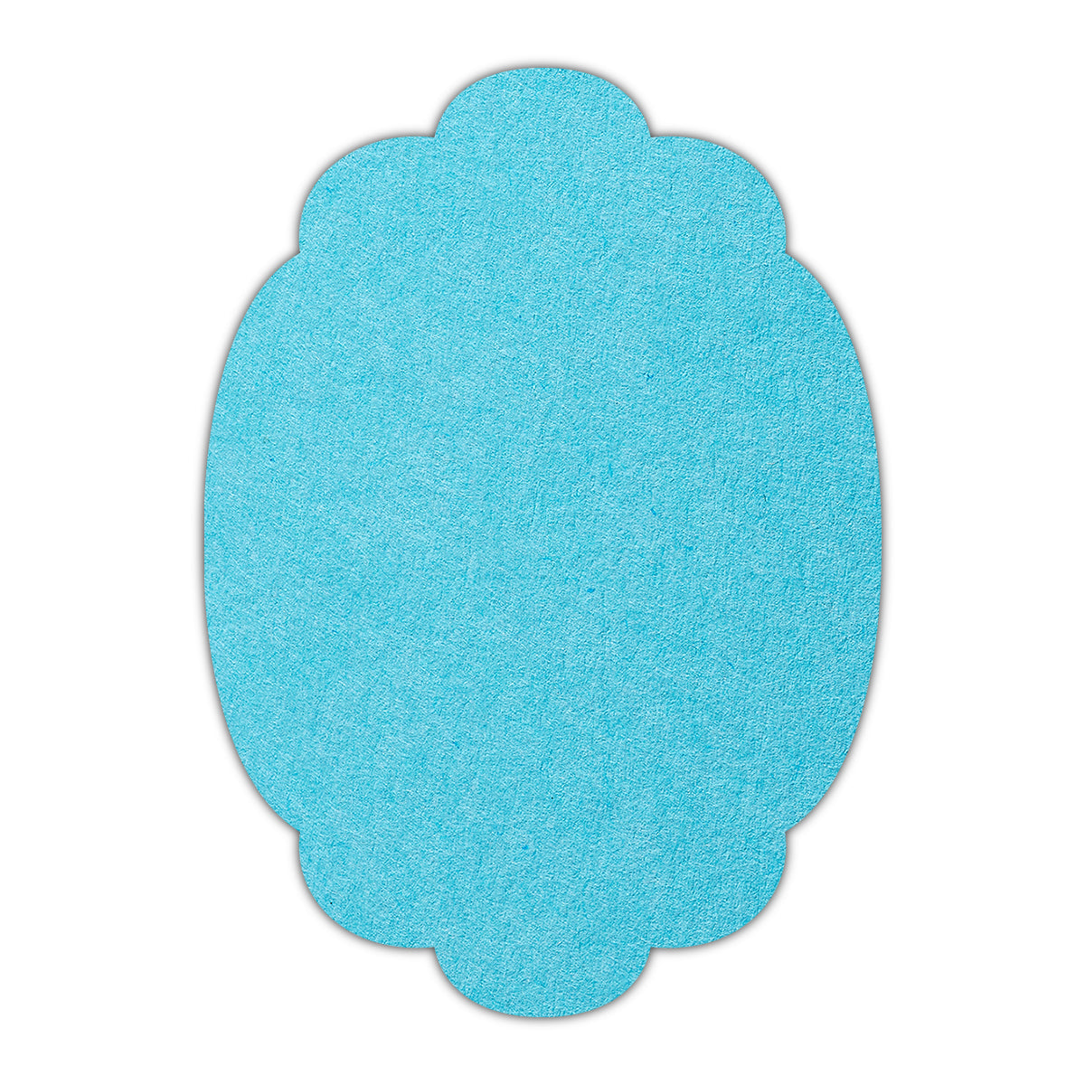 CMYK Print on Turquoise Cardstock | Shape P14 | 3" x 5"