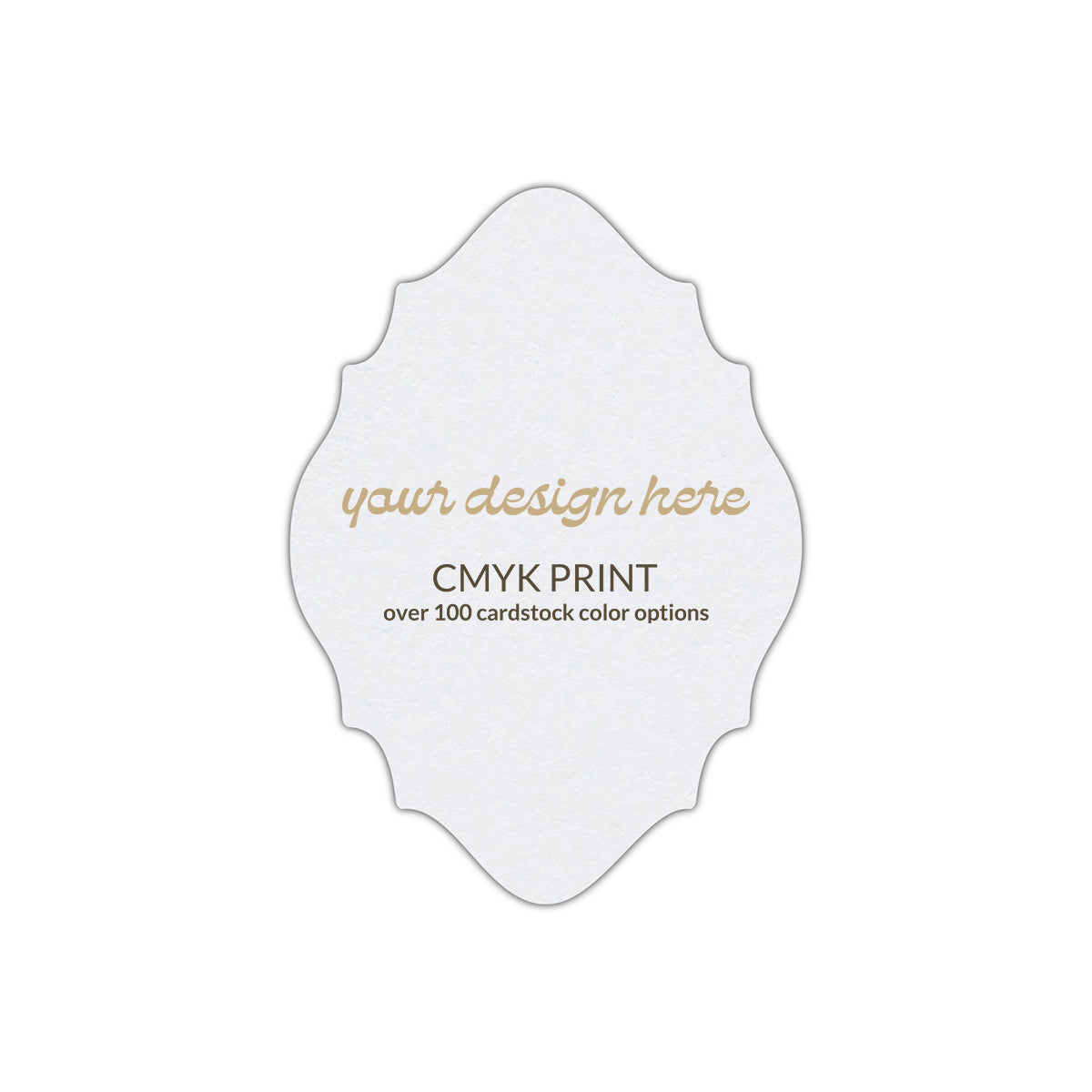 Shape P15 Diecut Card | CMYK Print | 6" x 9"