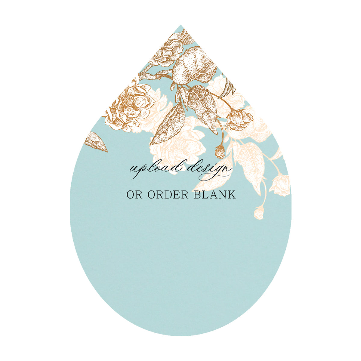 Custom Wedding Prints on Diecut Shaped Cardstock | Shape P155