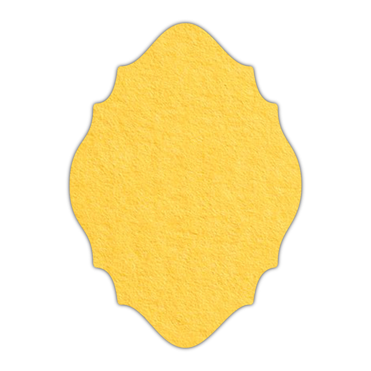 CMYK Print on Canary Yellow Cardstock | Shape P15 | 3.5" x 5"