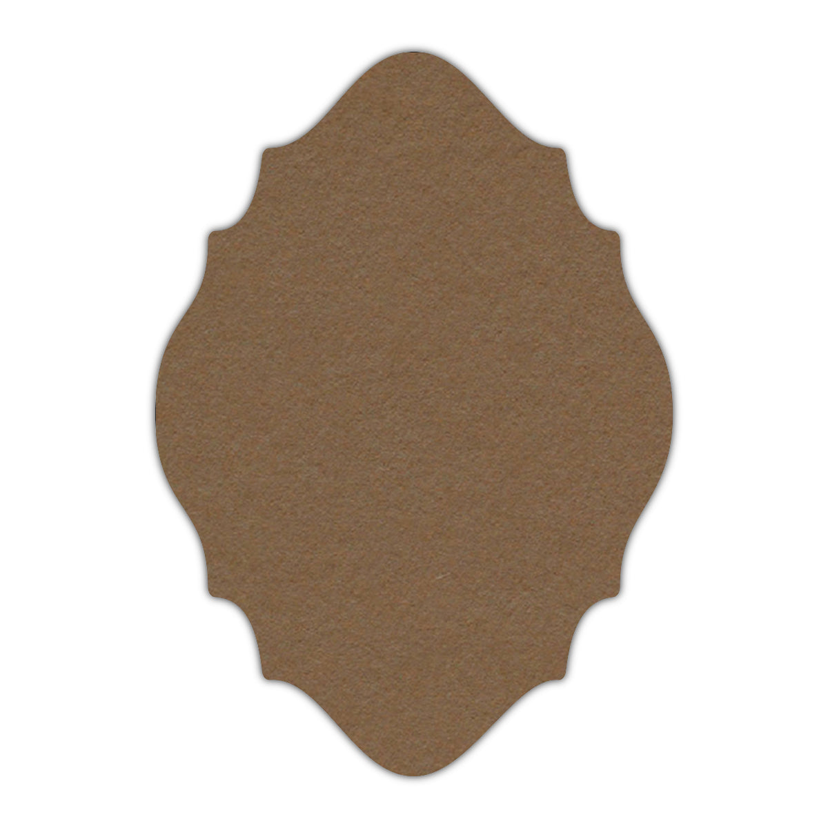 CMYK Print on Cappuccino Cardstock | Shape P15 | 4.25" x 5.5"