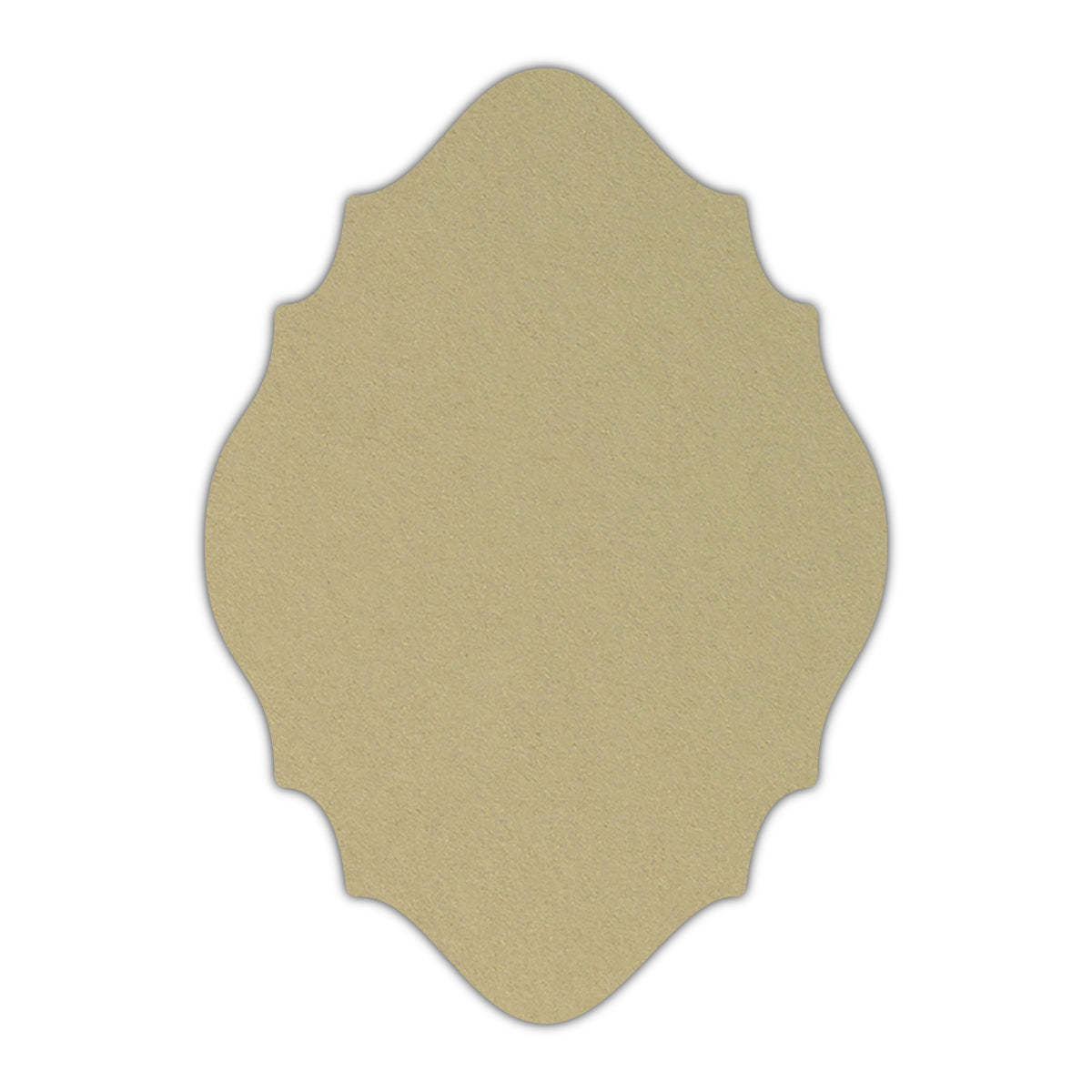 CMYK Print on Shimmer Champagne Cardstock | Shape P15 | 5" x 7"