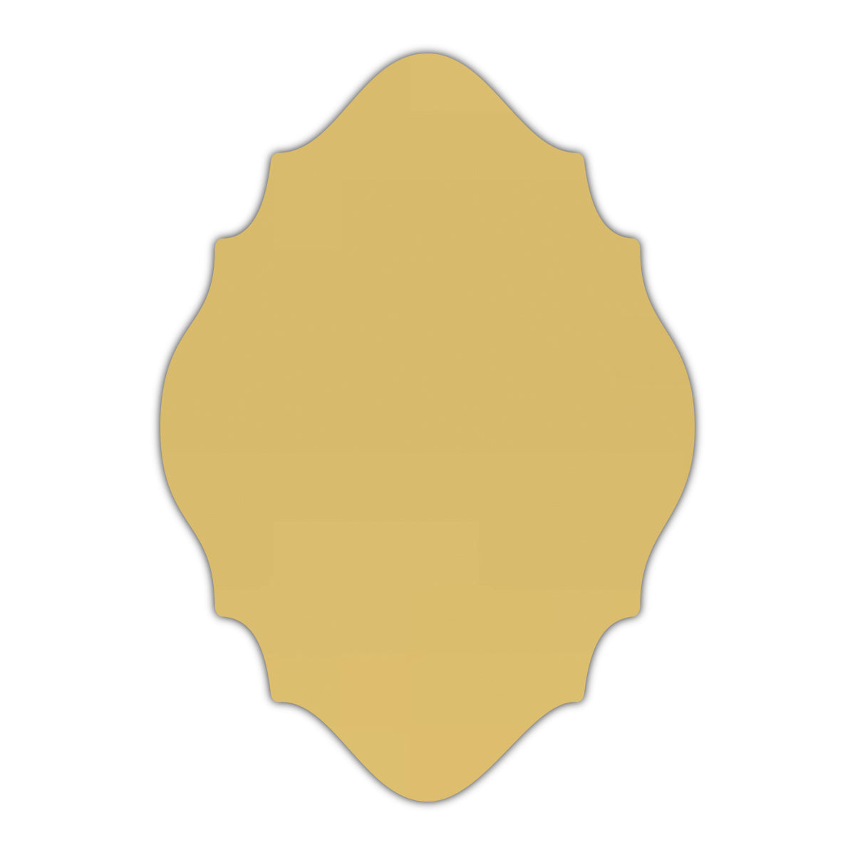 CMYK Print on Shimmer Gold Cardstock | Shape P15 | 3" x 5"
