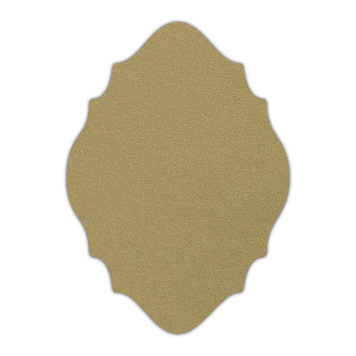 CMYK Print on Shimmer Gold Leaf Cardstock | Shape P15 | 5" x 8"
