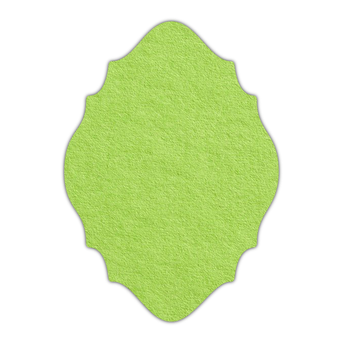 CMYK Print on Leaf Green Cardstock | Shape P15 | 2" x 3.5"