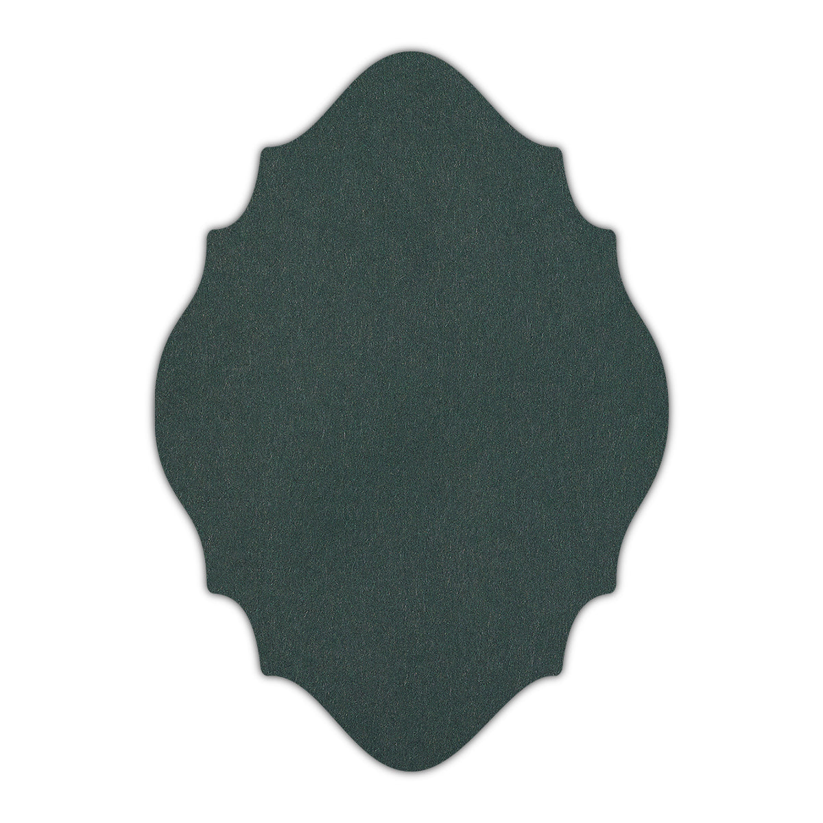 CMYK Print on Racing Green Cardstock | Shape P15 | 2" x 3"