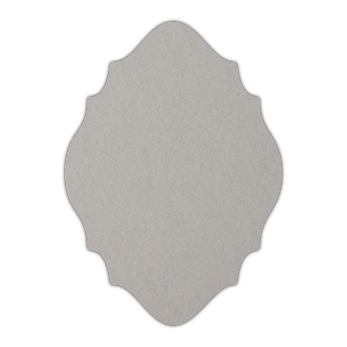 CMYK Print on Real Grey Cardstock | Shape P15 | 2.5" x 3.5"