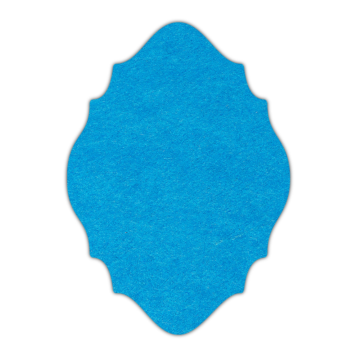 CMYK Print on Tabriz Blue Cardstock | Shape P15 | 2.5" x 3.5"