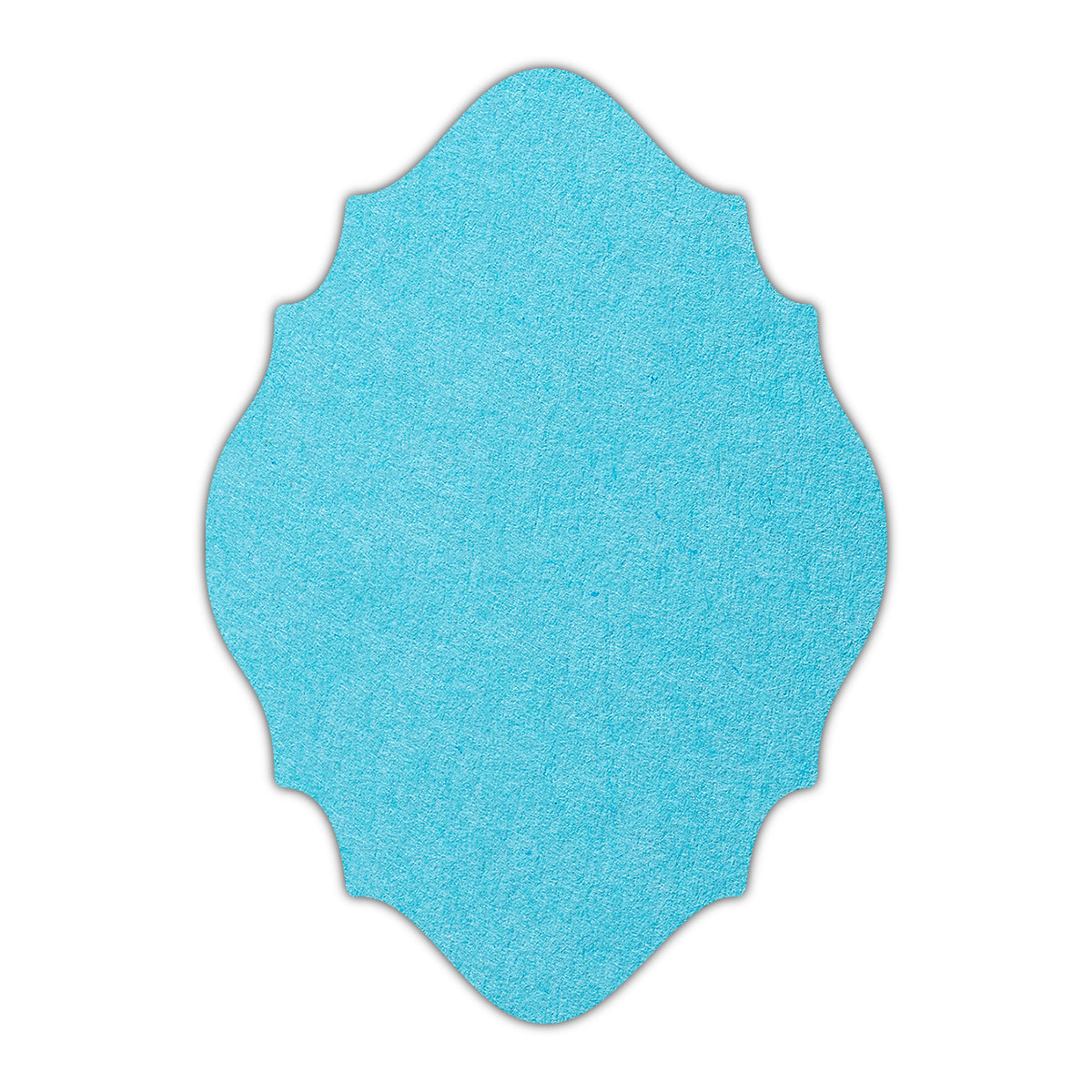 CMYK Print on Turquoise Cardstock | Shape P15 | 12" x 18"