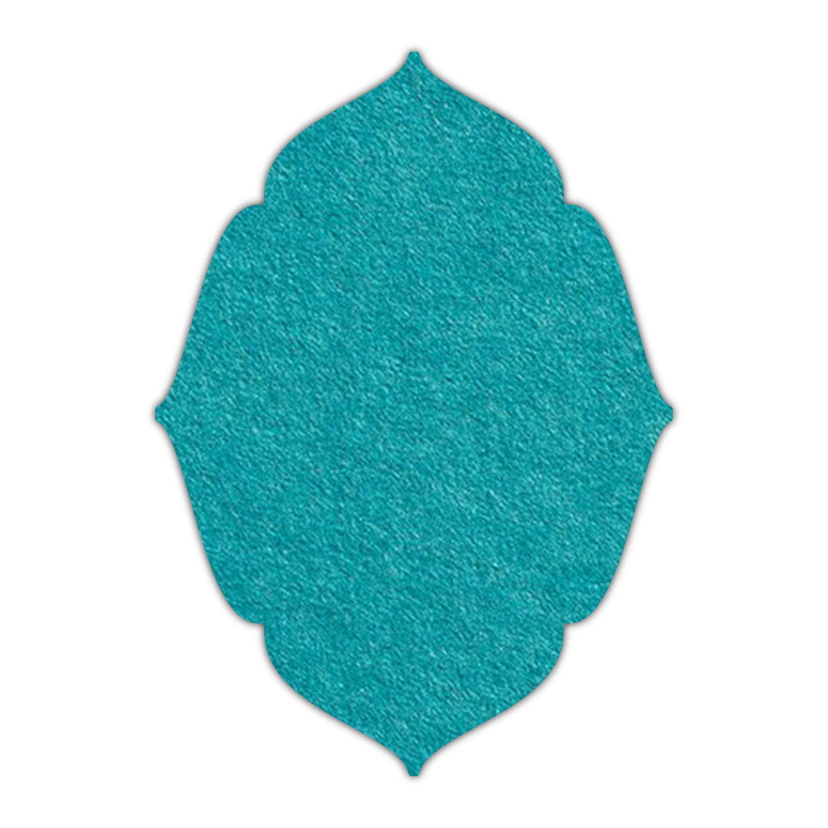 CMYK Print on Aqua Blue Cardstock | Shape P16 | 2" x 3.5"