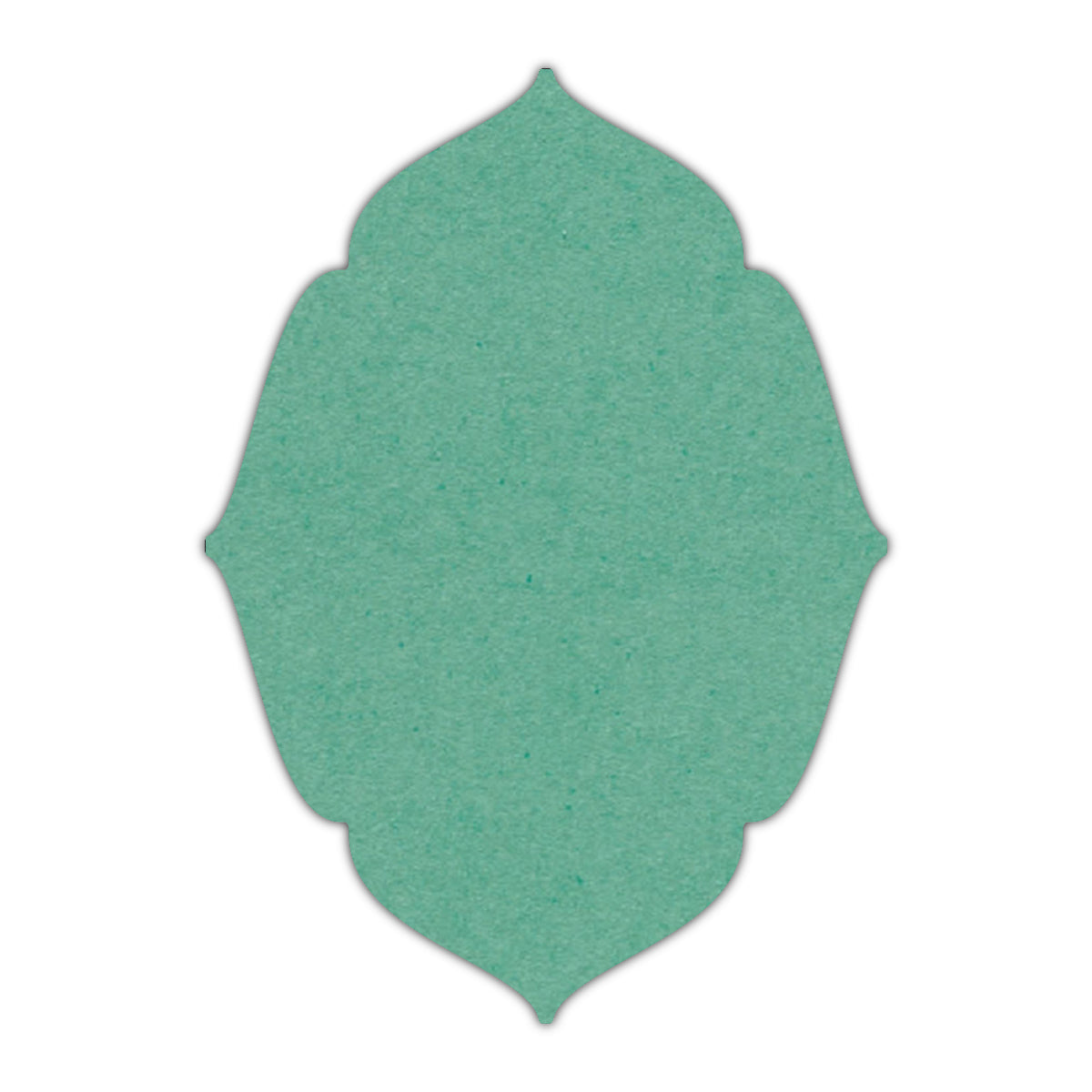 CMYK Print on Caribbean Blue Cardstock | Shape P16 | 5.5" x 8.5"