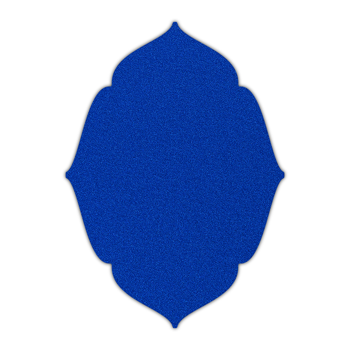 CMYK Print on Shimmer Electric Blue Cardstock | Shape P16 | 12" x 18"