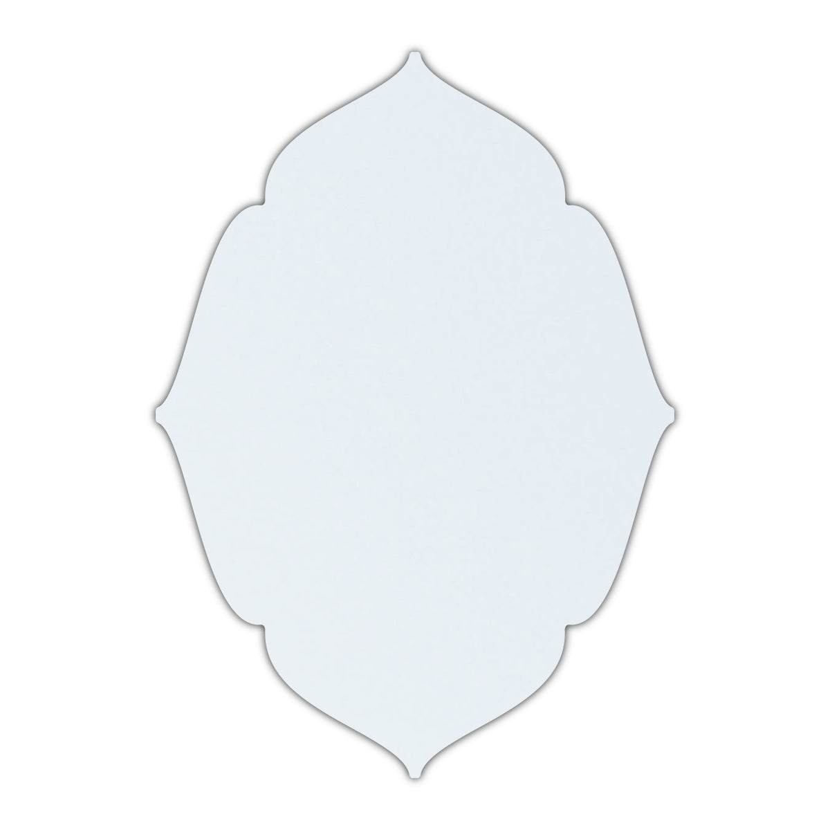 CMYK Print on Shimmer Ice Silver Cardstock | Shape P16 | 4.25" x 5.5"