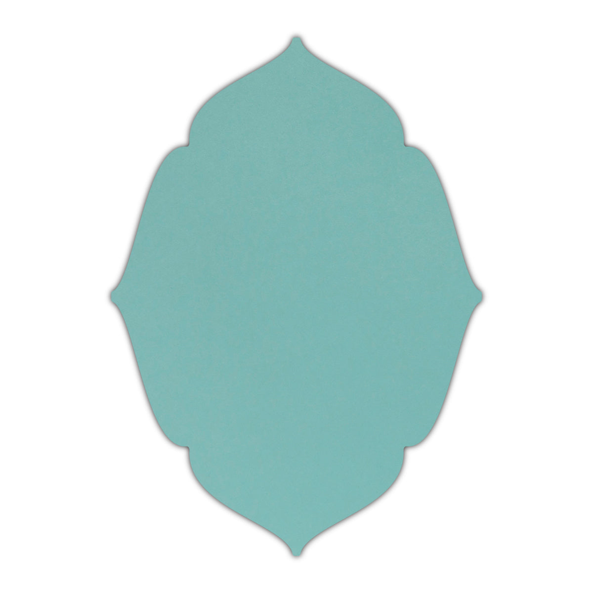 CMYK Print on Shimmer Lagoon Cardstock | Shape P16 | 5" x 7"