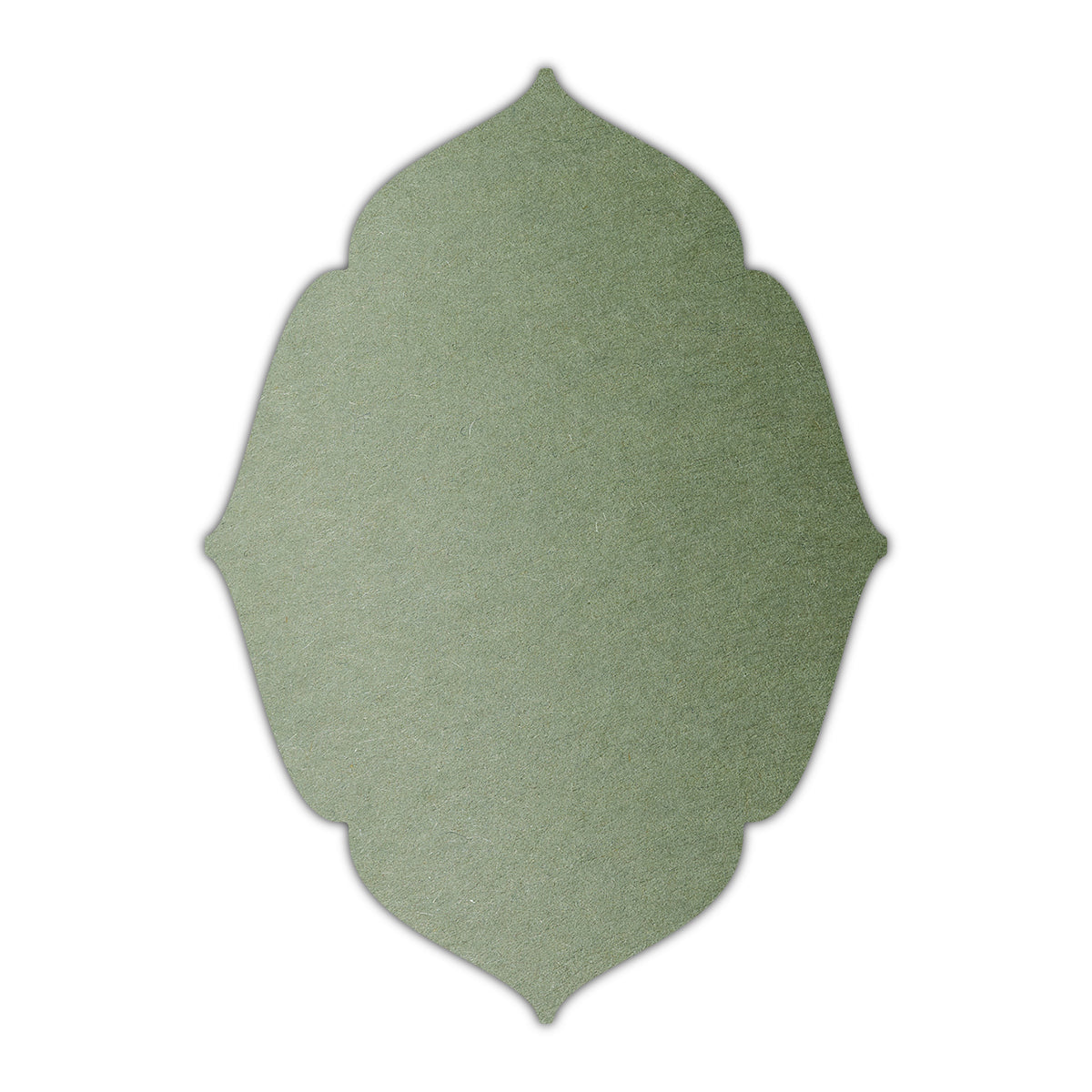 CMYK Print on Mid Green Cardstock | Shape P16 | 5.5" x 8.5"