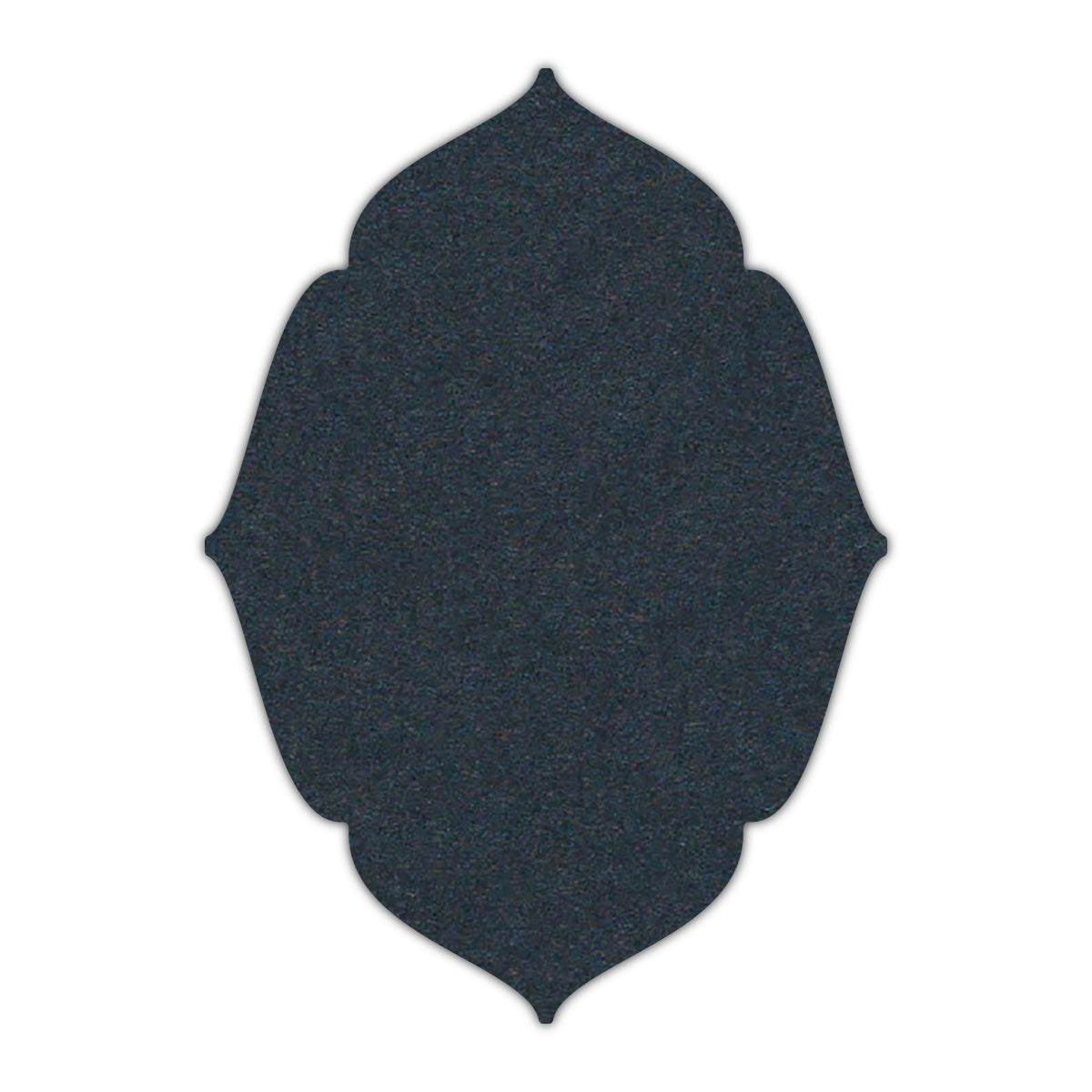 CMYK Print on Navy Blue Cardstock | Shape P16 | 5" x 8"