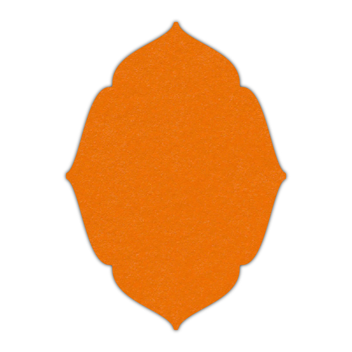 CMYK Print on Pumpkin Cardstock | Shape P16 | 2.5" x 3.5"