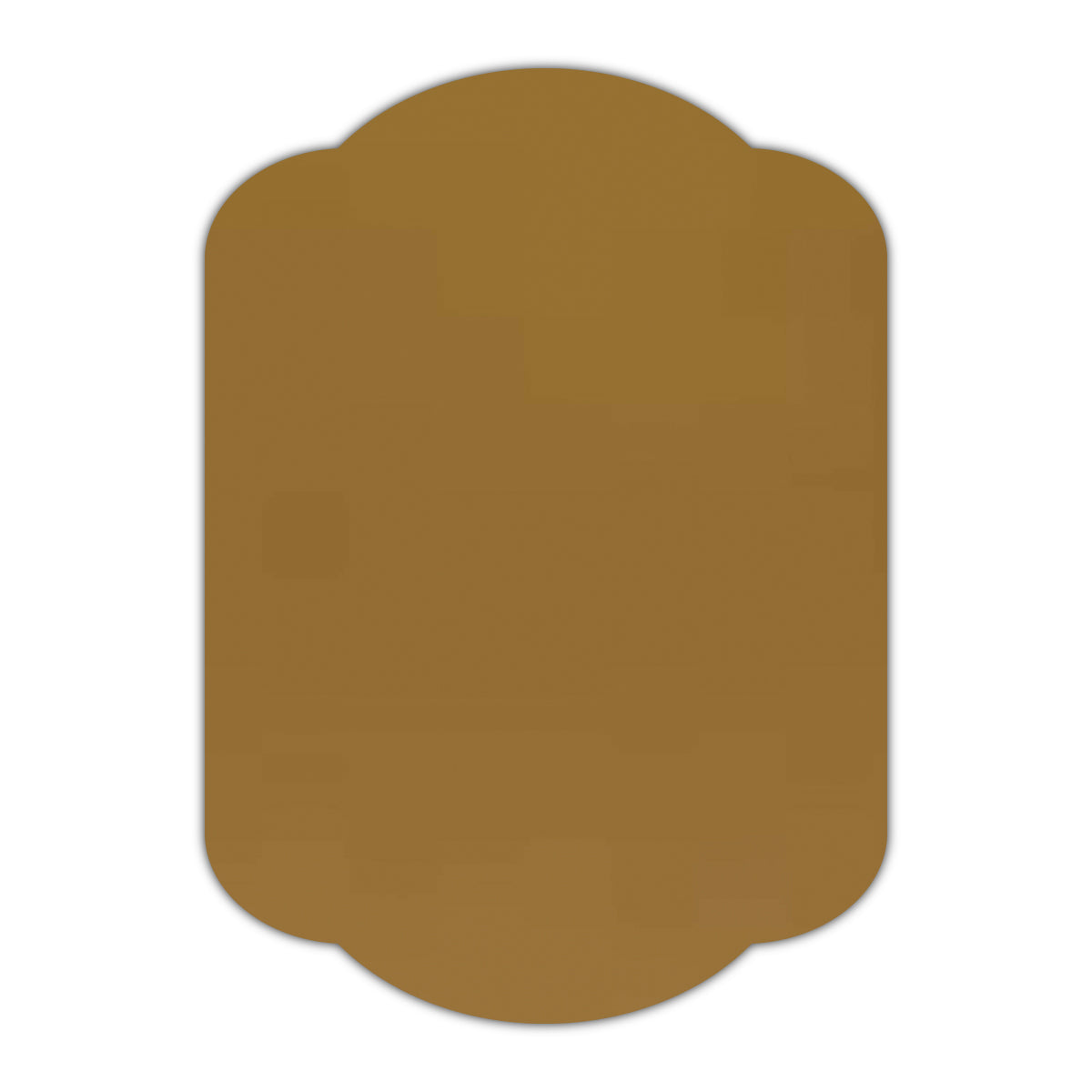 CMYK Print on Shimmer Antique Gold Cardstock | Shape P17 | 2.5" x 3.5"