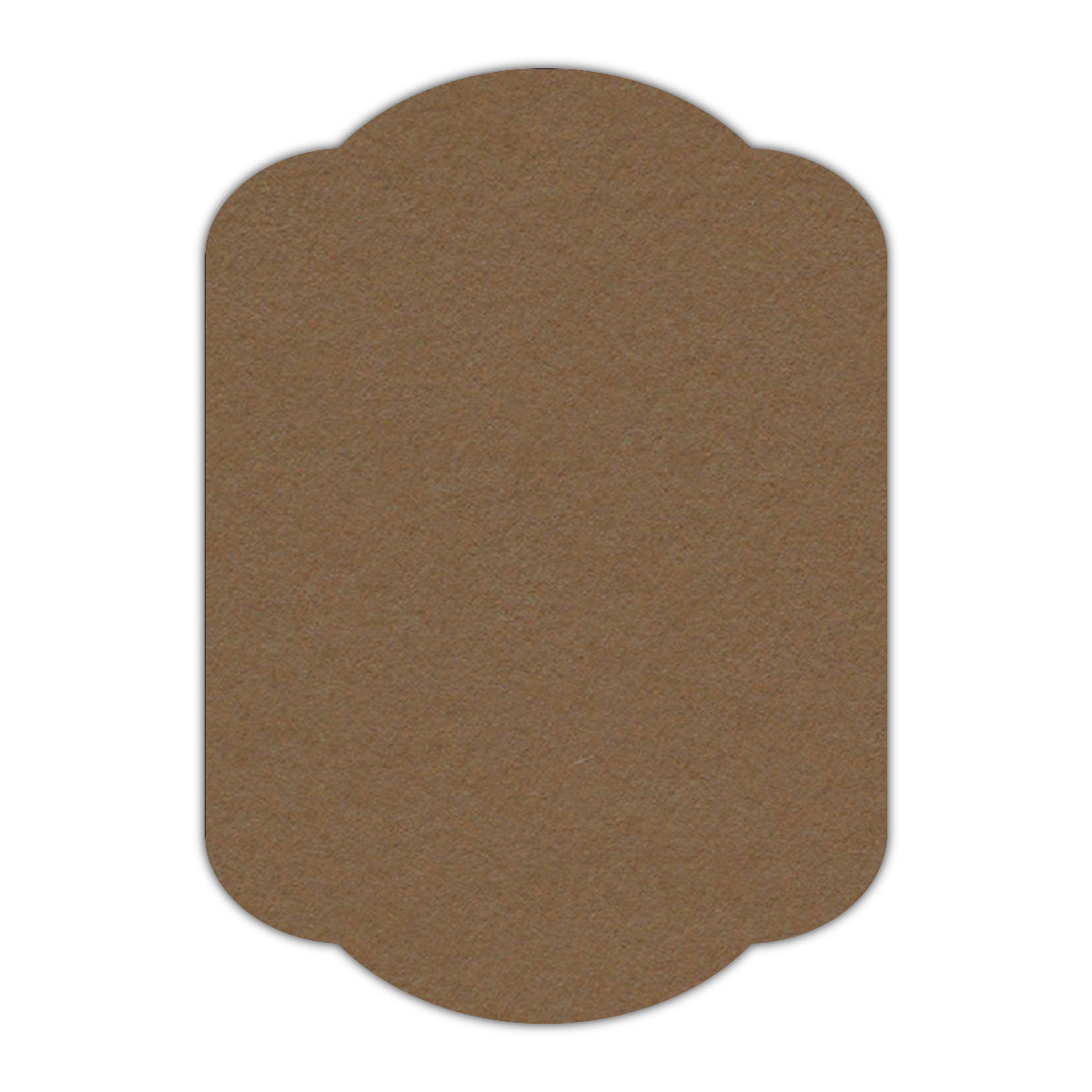 CMYK Print on Cappuccino Cardstock | Shape P17 | 12" x 18"