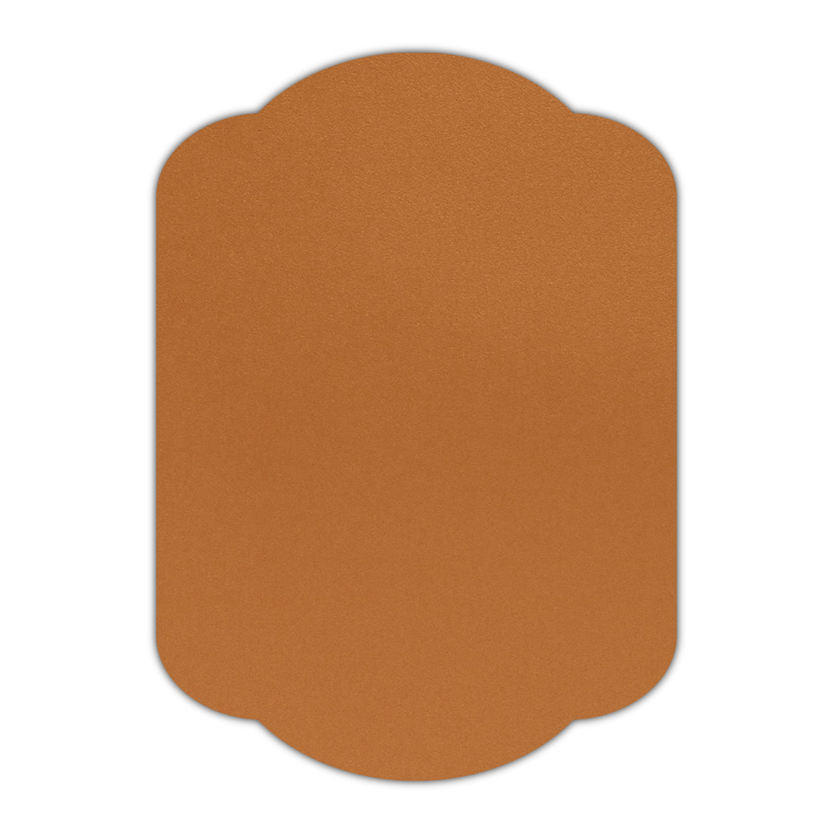 CMYK Print on Shimmer Copper Cardstock | Shape P17 | 3" x 5"