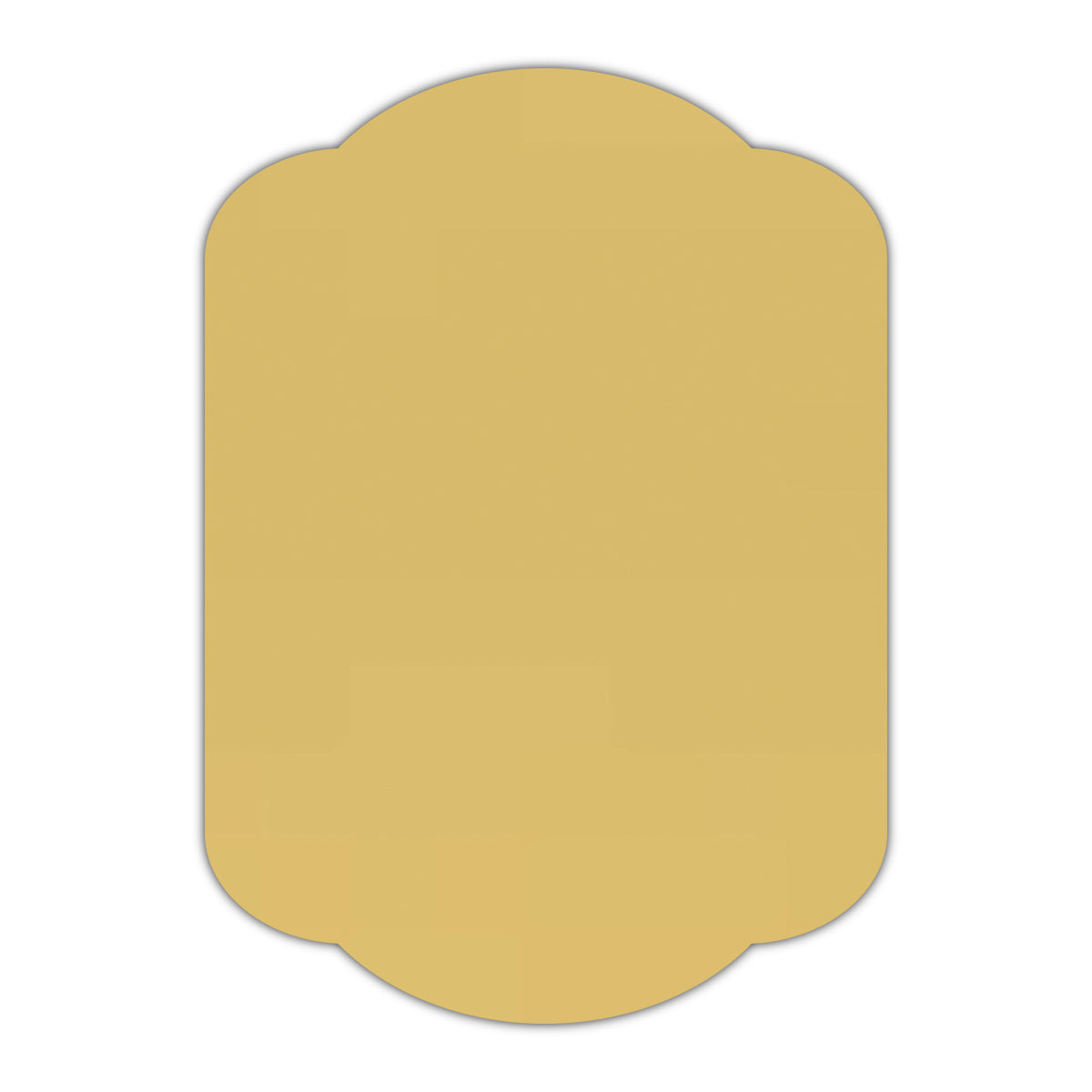 CMYK Print on Shimmer Gold Cardstock | Shape P17 | 11" x 14"
