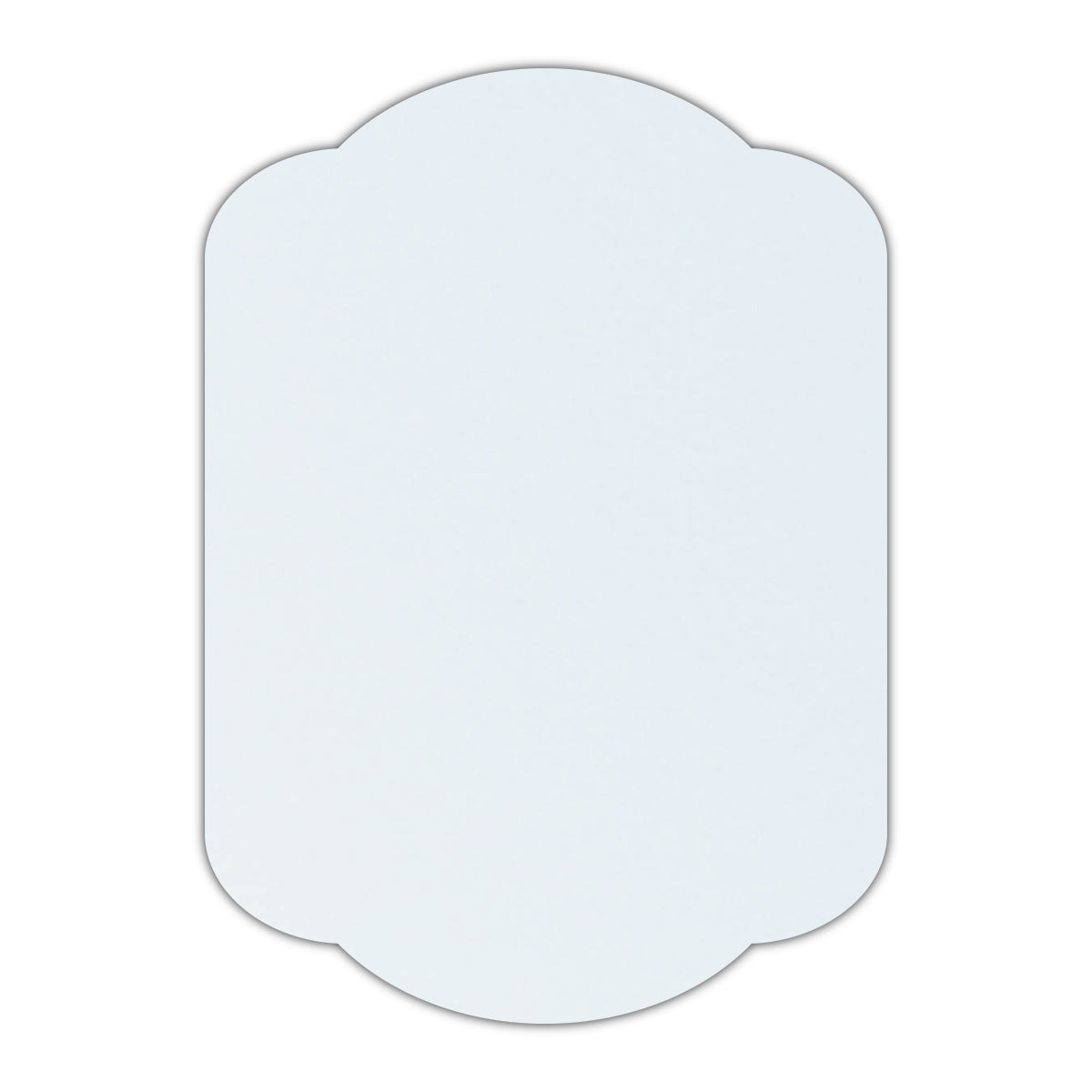 CMYK Print on Shimmer Ice Silver Cardstock | Shape P17 | 12" x 18"