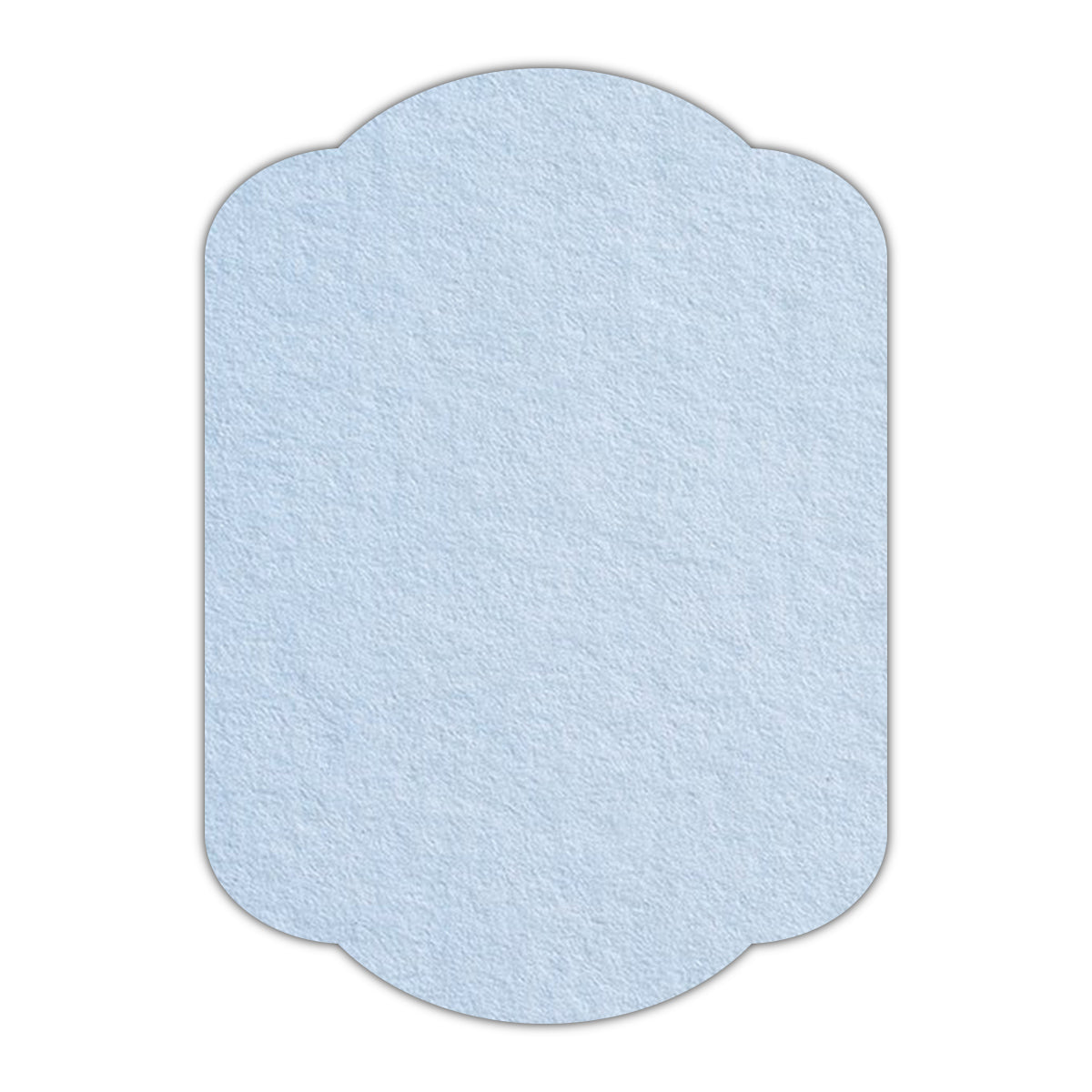 CMYK Print on Light Sky Blue Cardstock | Shape P17 | 2.5" x 3.5"