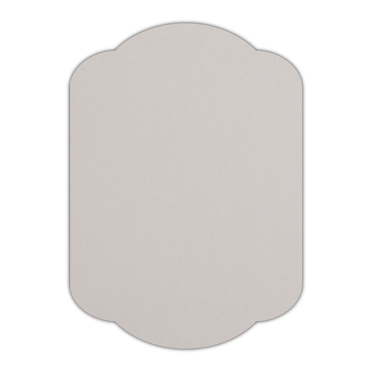 CMYK Print on Pale Grey Cardstock | Shape P17 | 2" x 3"
