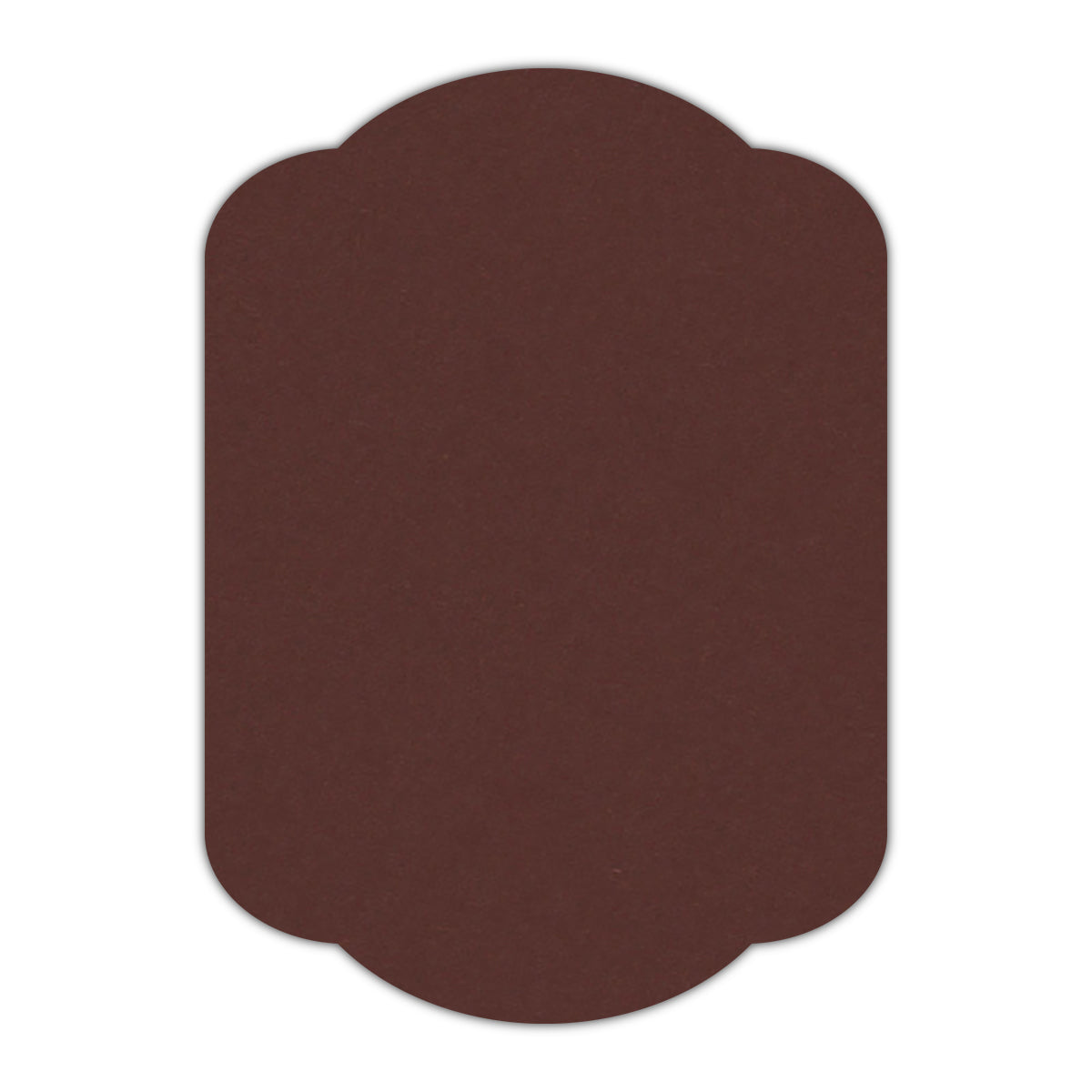 CMYK Print on Port Wine Cardstock | Shape P17 | 5" x 8"