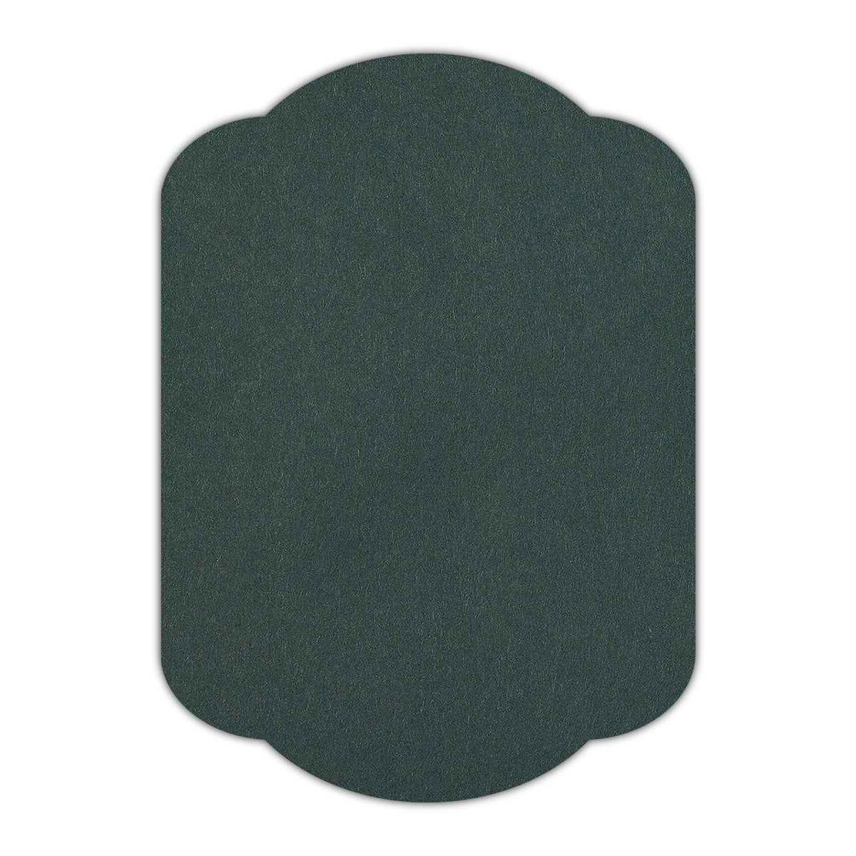 CMYK Print on Racing Green Cardstock | Shape P17 | 3" x 4"