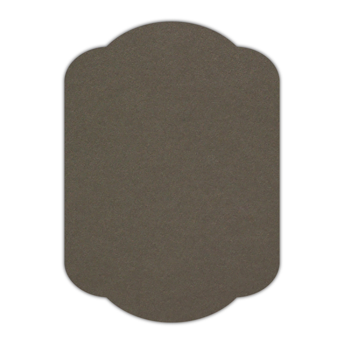 CMYK Print on Sombre Grey Cardstock | Shape P17 | 5" x 8"