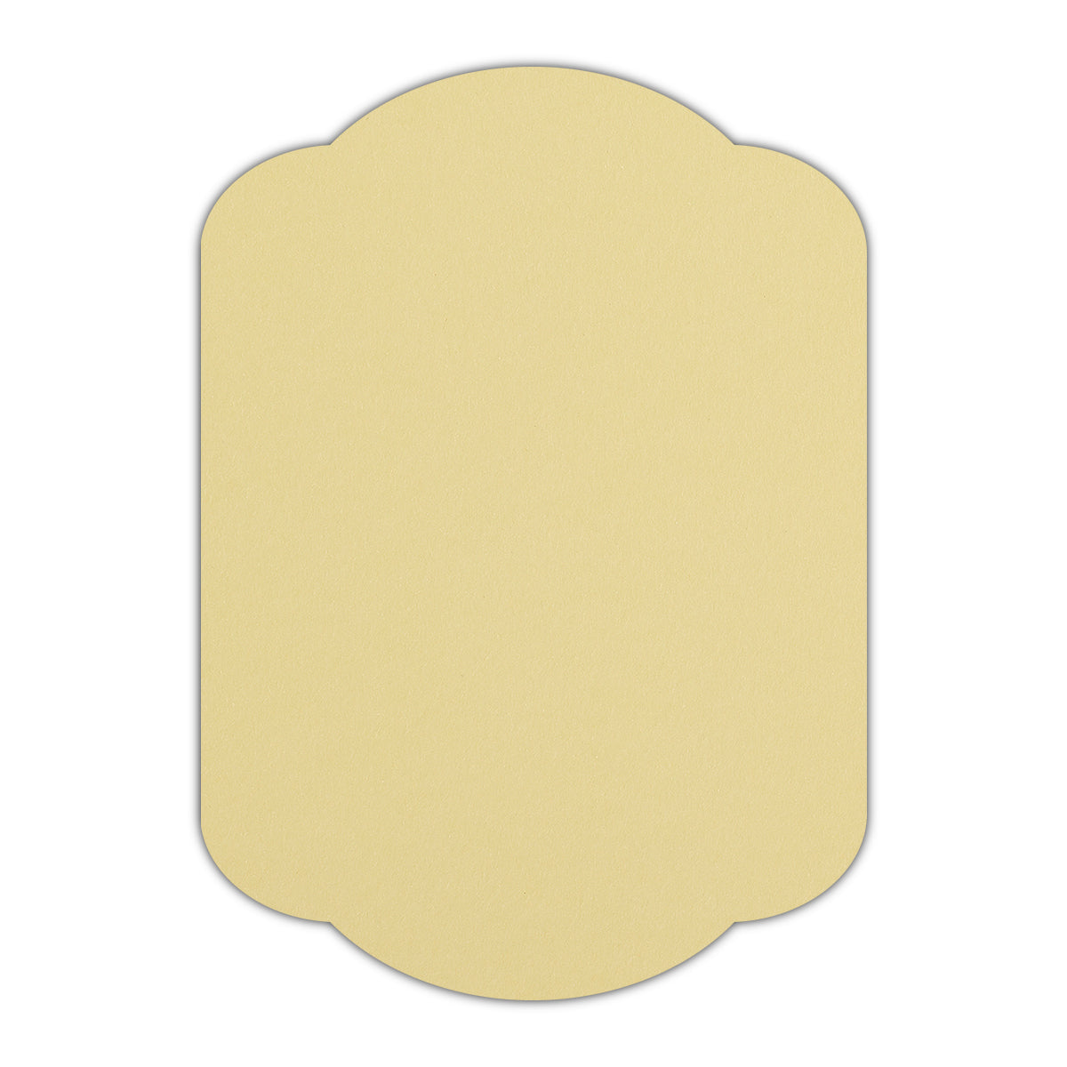 CMYK Print on Sorbet Yellow Cardstock | Shape P17 | 11" x 14"