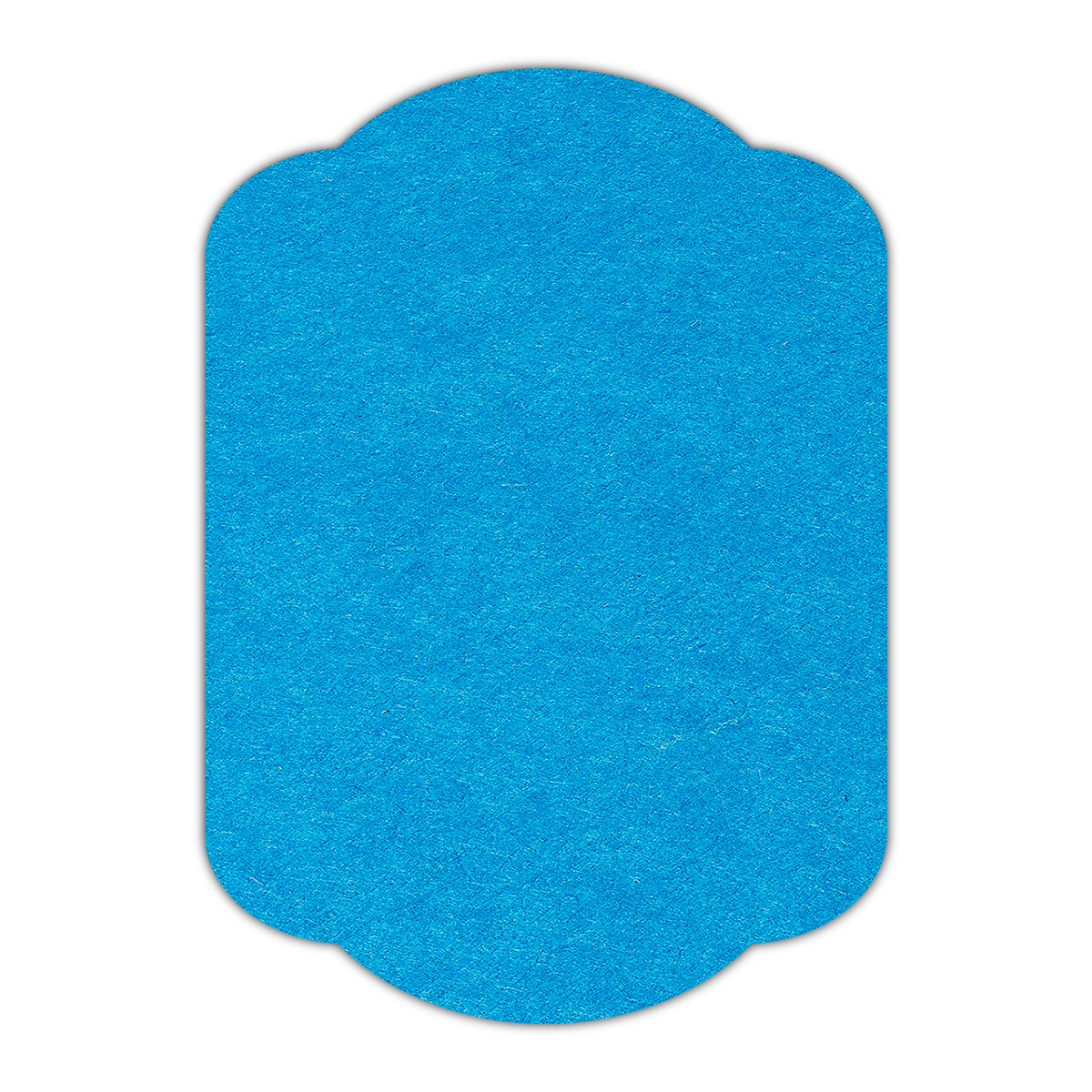 CMYK Print on Tabriz Blue Cardstock | Shape P17 | 8.5" x 11"