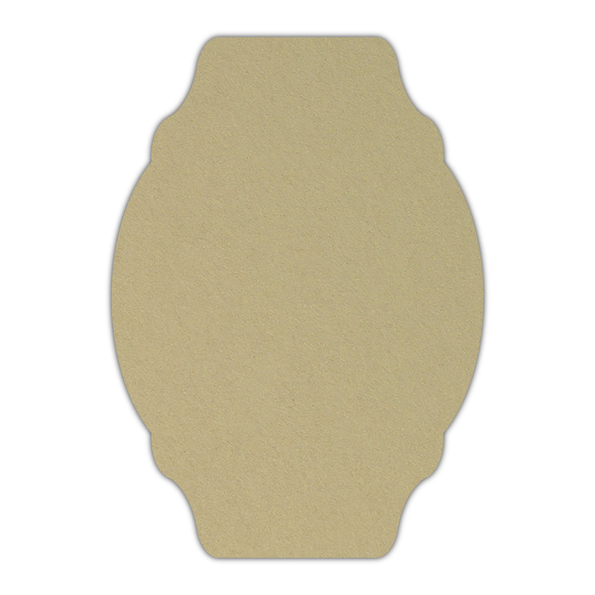 CMYK Print on Shimmer Champagne Cardstock | Shape P18 | 3" x 4"