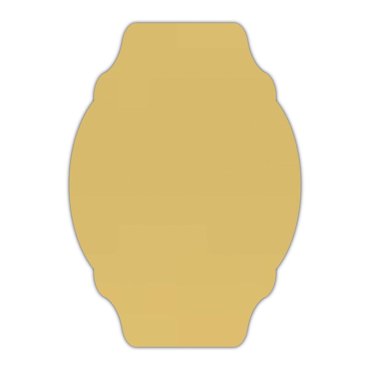 CMYK Print on Shimmer Gold Cardstock | Shape P18 | 4.25" x 5.5"