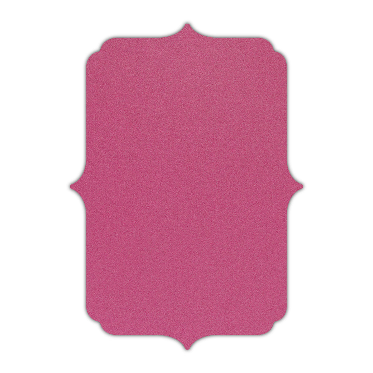 CMYK Print on Shimmer Azalea Cardstock | Shape P19 | 3" x 5"