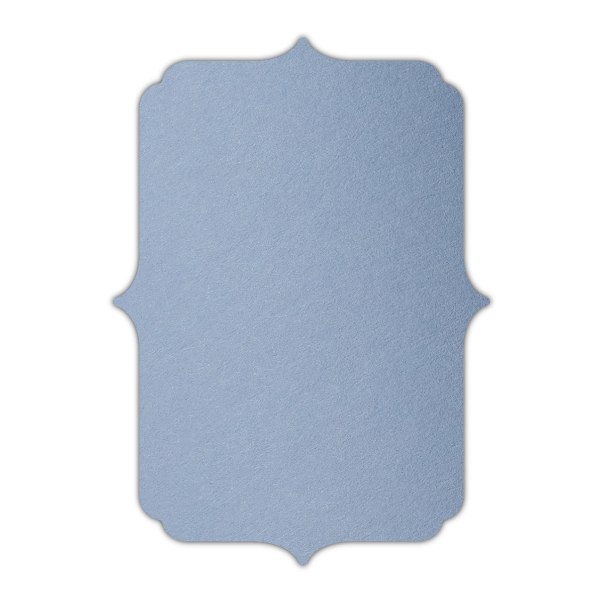 CMYK Print on Azure Blue Cardstock | Shape P19 | 8" x 10"