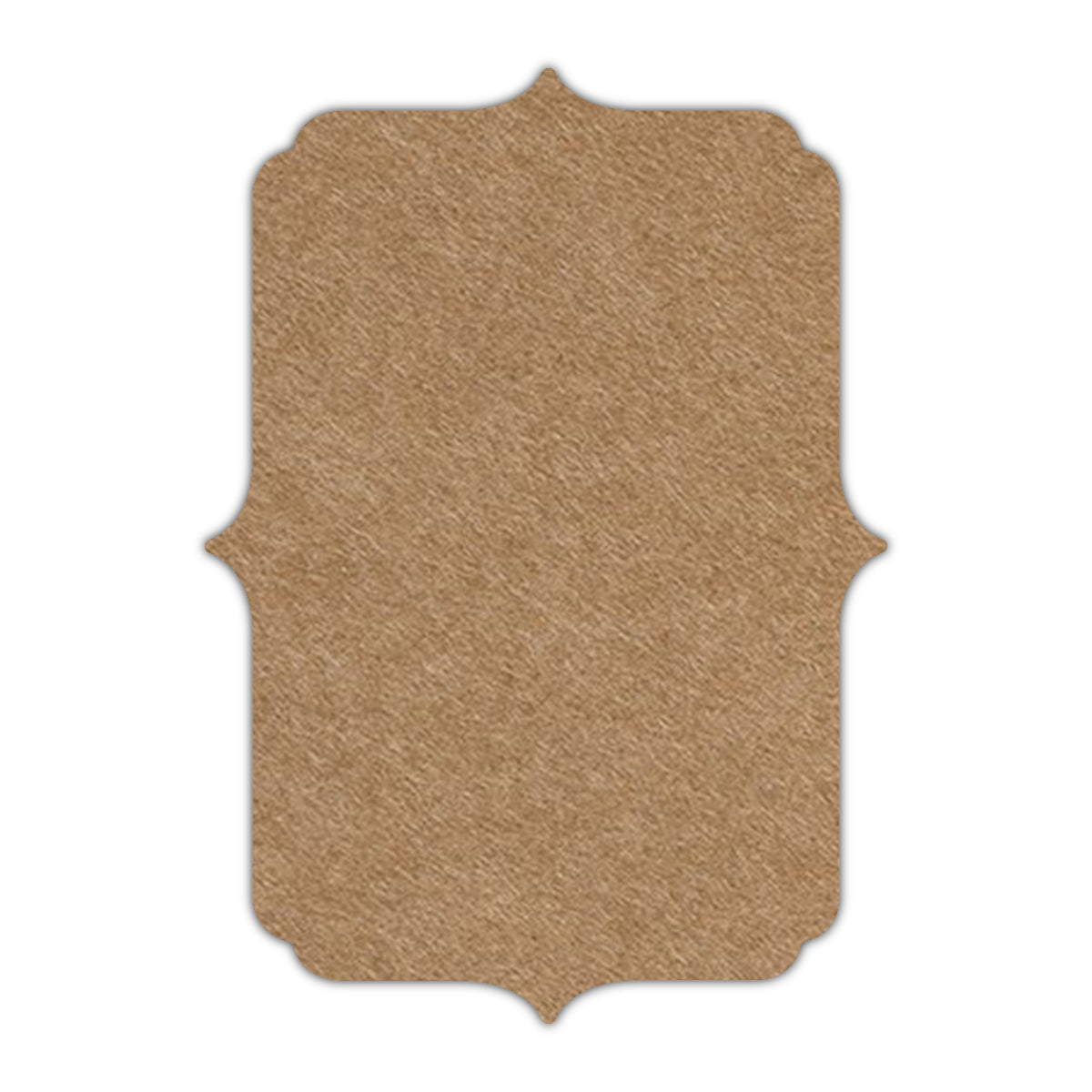 CMYK Print on Beach Sand Cardstock | Shape P19 | 2" x 3"
