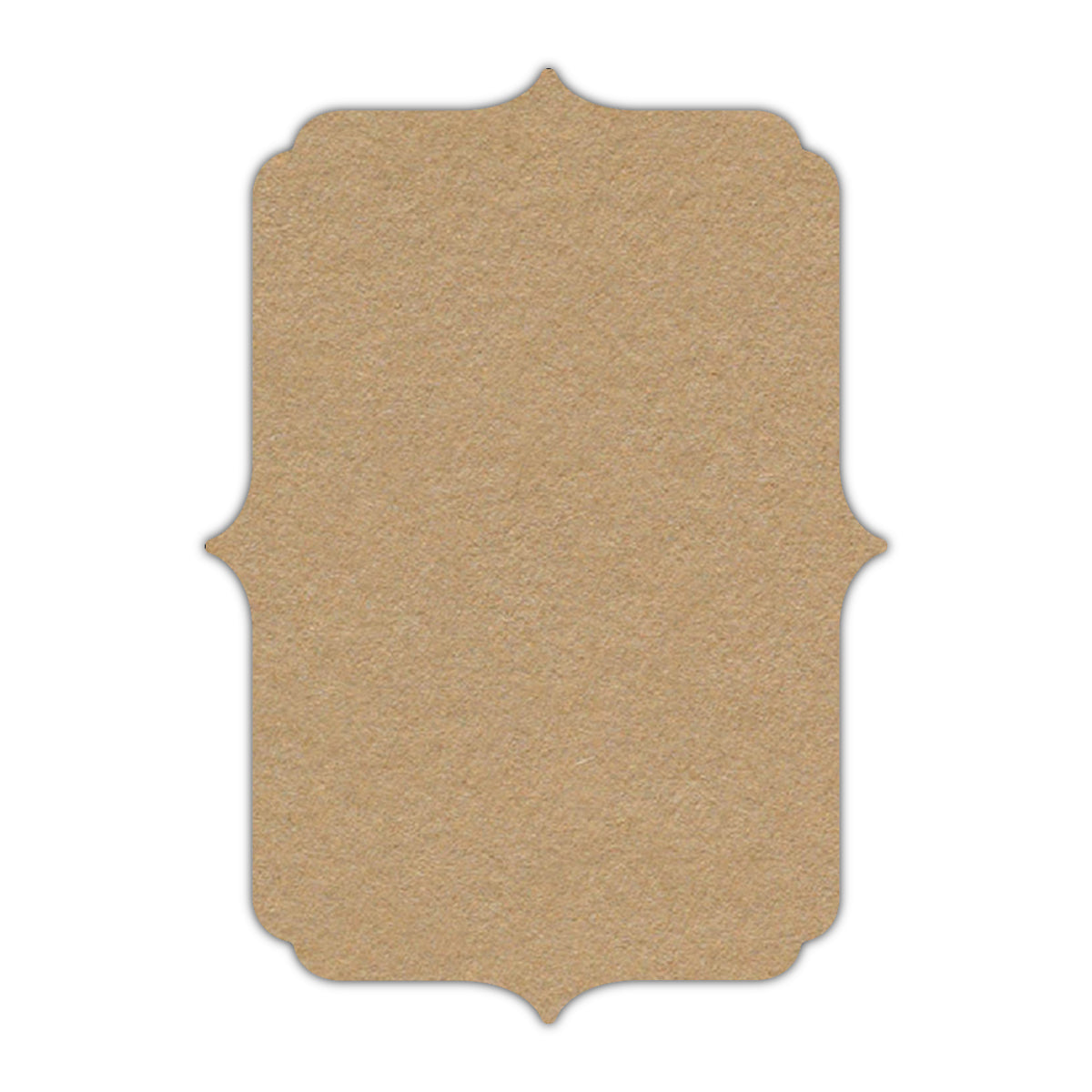 CMYK Print on Camel Cardstock | Shape P19 | 3" x 5"