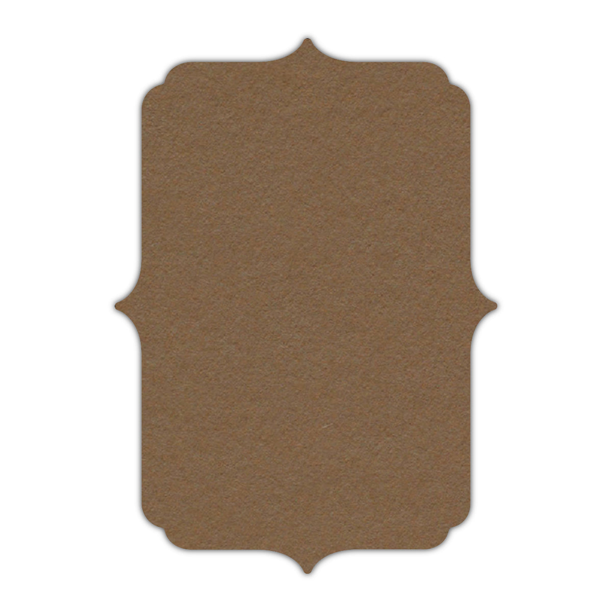 CMYK Print on Cappuccino Cardstock | Shape P19 | 8" x 10"