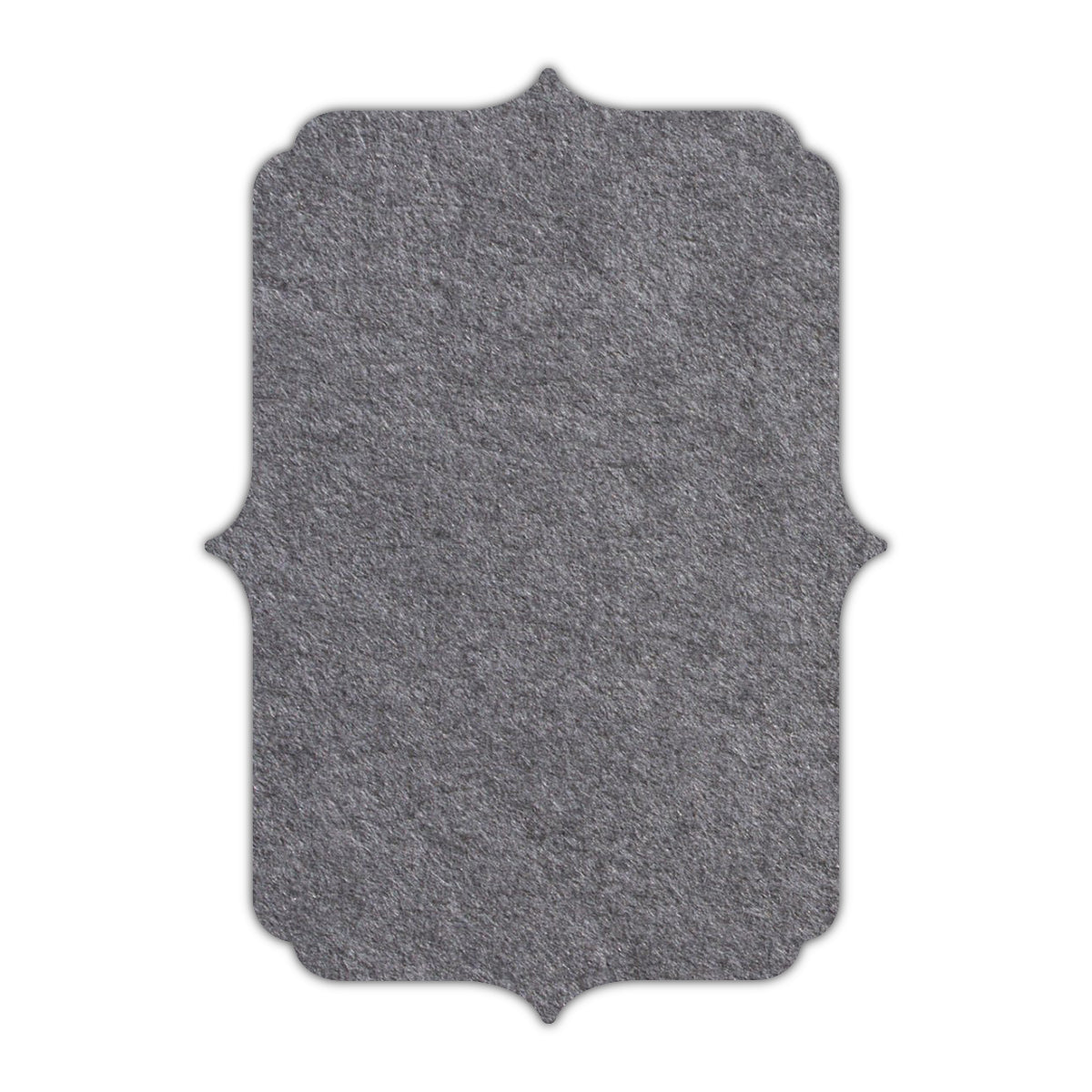 CMYK Print on Cobblestone Gray Cardstock | Shape P19 | 2" x 3.5"