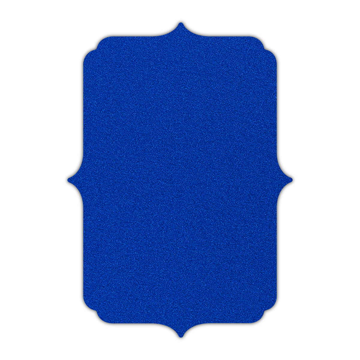 CMYK Print on Shimmer Electric Blue Cardstock | Shape P19 | 5" x 7"
