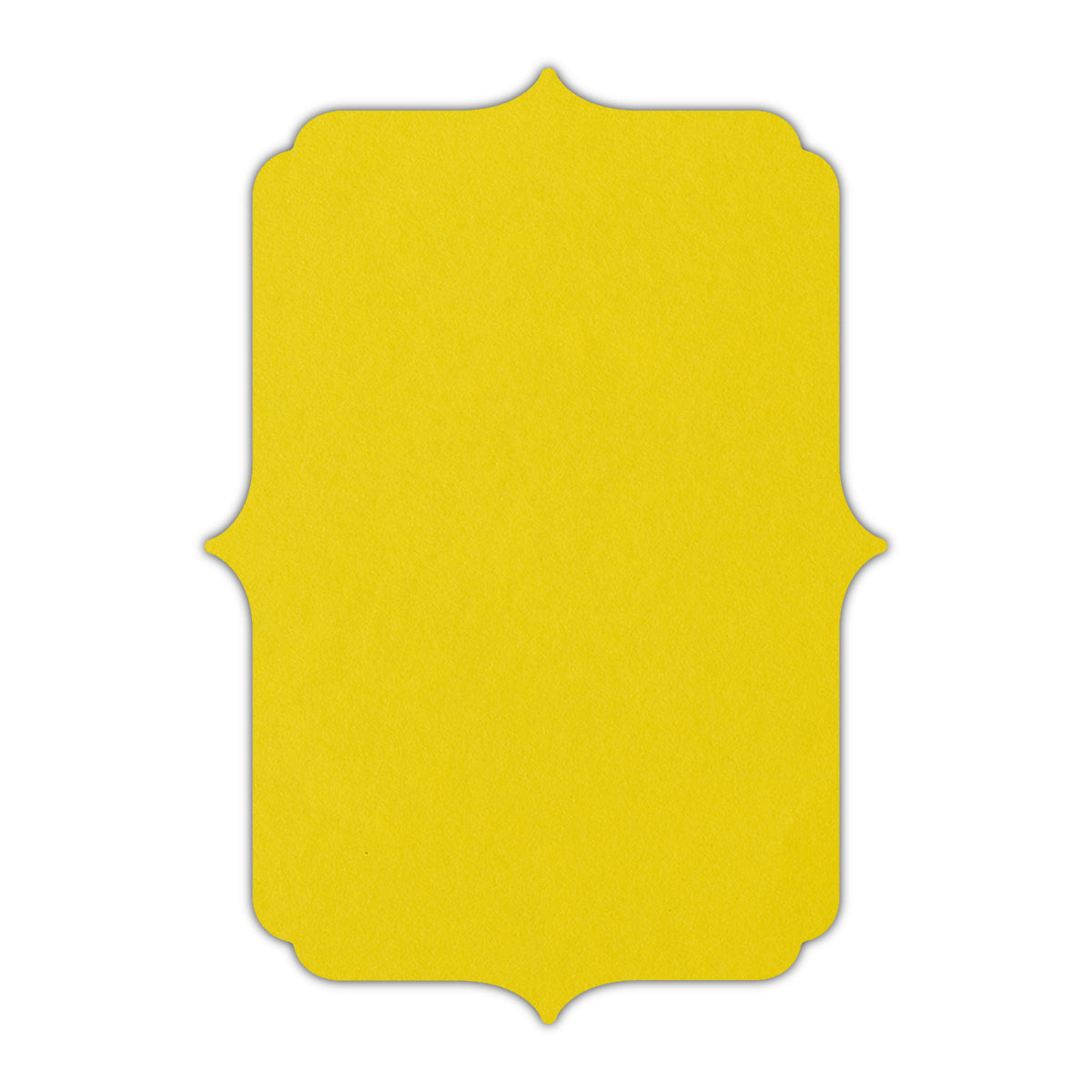 CMYK Print on Factory Yellow Cardstock | Shape P19 | 8" x 10"